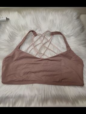 lululemon athletica Mauve Strappy Back Sports Bra‎